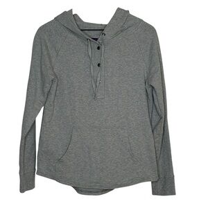 Patagonia Women’s Gray Quarter Snap Pullover Hoodie Size Small